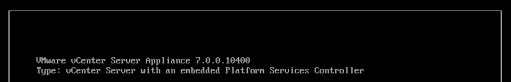 vCenter Server Appliance version 7.0.0.10400 is being updated.
