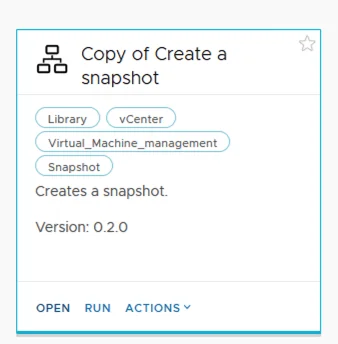 Copy of Create a snapshot in vCenter for virtual machine management.
