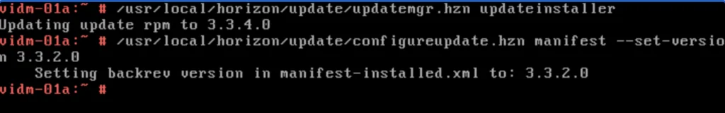 Updating update rpm and setting version in manifest for vIDM 3.3.4 online upgrade.
