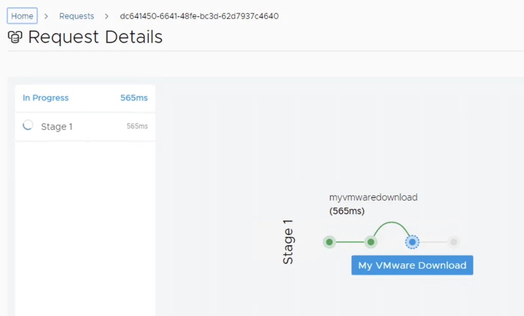 Downloading VMware Identity Manager update in progress.