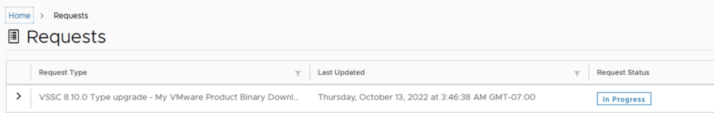 Upgrading SSC to 8.10 in progress. Click for details.