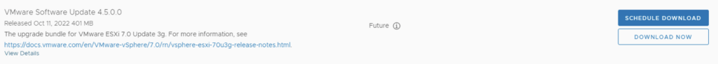 VMware Software Update 4.5.0.0 released, download available.