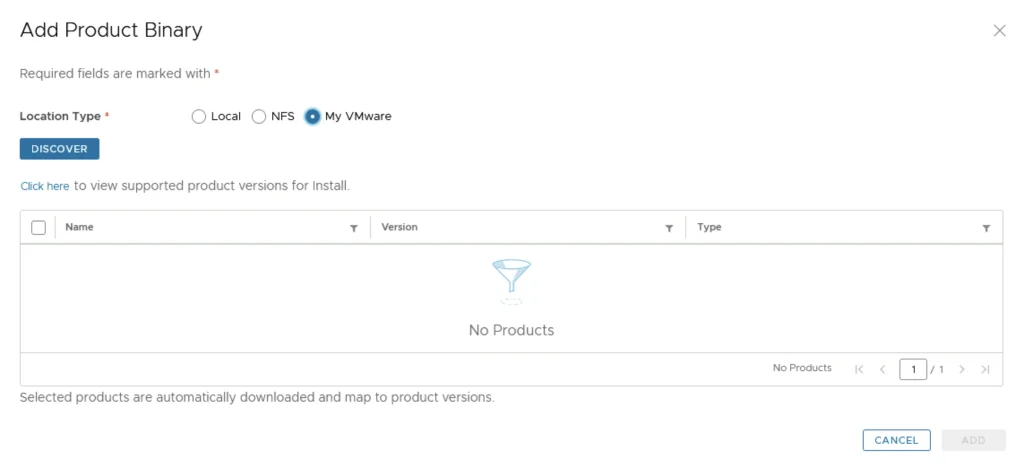 Adding product binary for VMware Aria Automation upgrade.