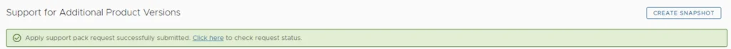 Support request for Aria Suite Lifecycle 8.18 PSPACK upgrade submitted. Check status by clicking provided link.