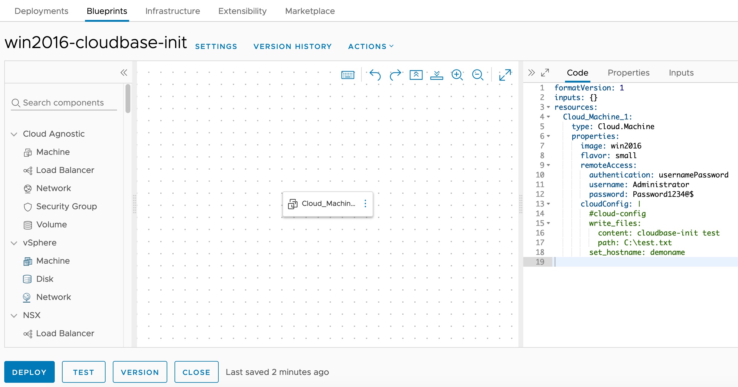 Cloudbase-Init Windows Guest Customization — Blueprint Editor